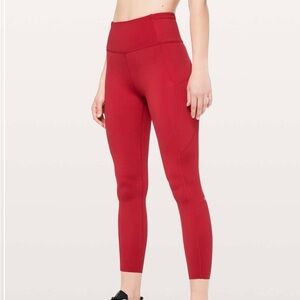 Lululemon Fast & Free 7/8 Tight II *Non-Reflective Nulux 25"